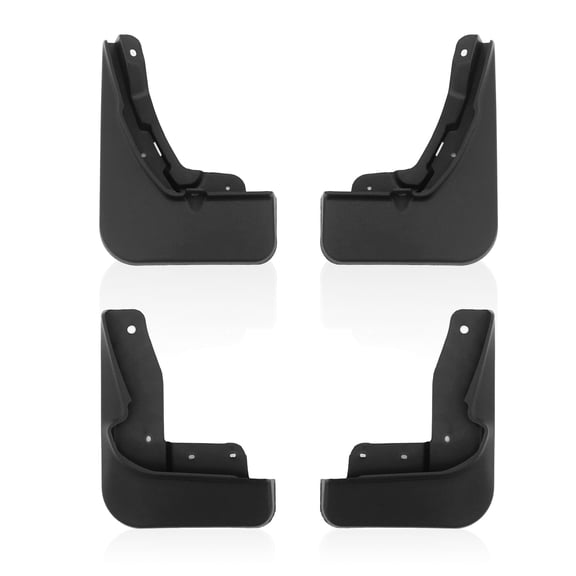 Ikon Motorsports 4PCS Front Rear Mud Flaps Wheel Arch Splash Guards MudFlaps For 2023-2025 Honda Accord 11th Gen, Black PP Polypropylene 08P00-30A-100