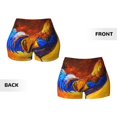 thumbnail image 5 of Naloa Colorful Rooster Biker Shorts for Women Seamless Scrunch Short Women’s Yoga Shorts for Gym Running Sport Shorts - X-Large, 5 of 9