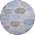 thumbnail image 2 of Addison Rugs Mayfield Premium Machine Washable Transitional Geometric Lavender Round Rug, 8' x 8', 2 of 6