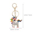 thumbnail image 2 of Rhinestone Unicorn Key Ring Bag Hanging Pendant Decorative Key Ring Bag Decor, 2 of 4