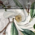 thumbnail image 5 of Flowers Leaves Cloth Napkins, Farmhouse White Botanical Magnolia Retro Washable and Reusable Dinner Napkins Set of 8, Table Napkin for Kitchen Party Birthday Wedding Hotel Housewarming 20"x20", 5 of 8