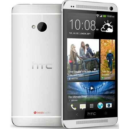 Refurbished HTC PN07120 One (M7) 4G with 32GB Memory Cell Phone - Silver