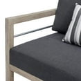 thumbnail image 7 of Modway Wiscasset Outdoor Patio Acacia Wood Loveseat Set EEI-3761-LGR-STE-SET, 7 of 7