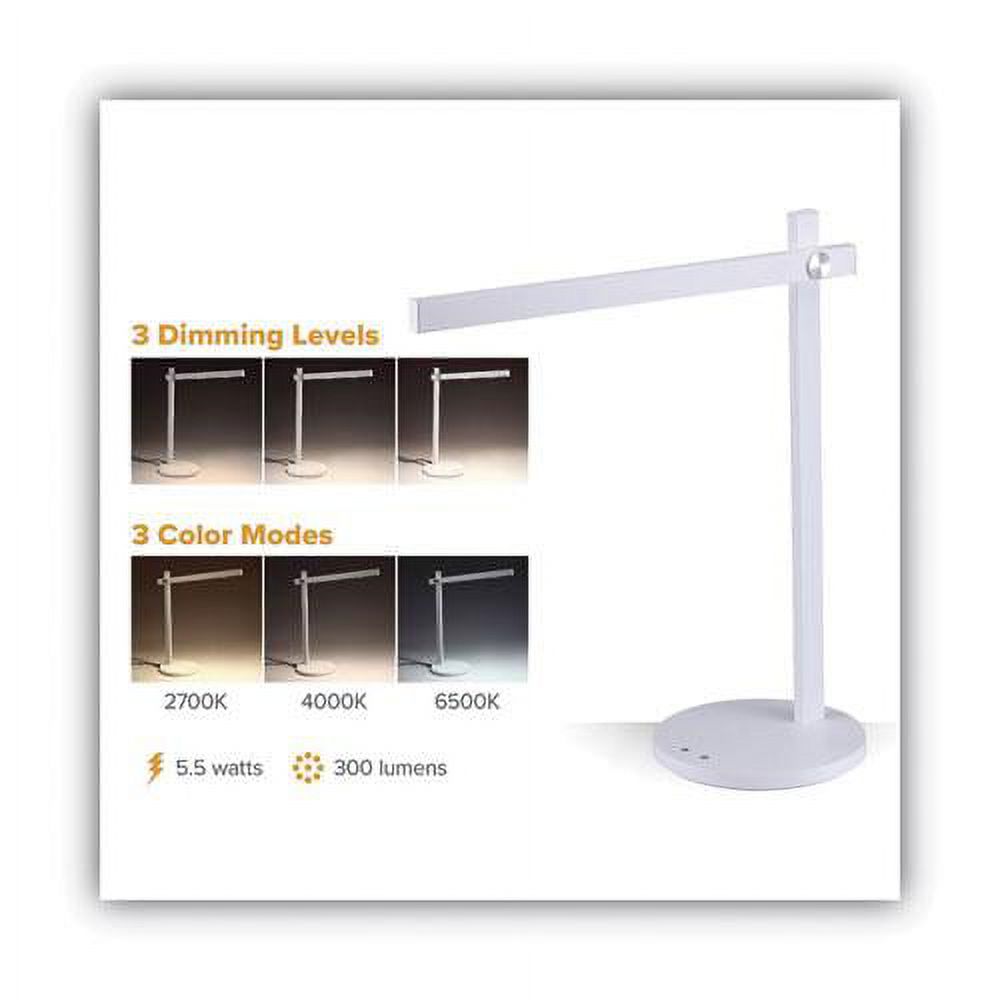Bostitch LED Desk Lamp Matte (VLED1813WHITE-BOS) VLED1813WH-BOS