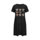 thumbnail image 4 of Camisón corto de mujer, vestido de largo medio con estampado de moda, camisón corto extragrande de mujer, camisón de manga corta con estampado de pecho a la moda, camisón de mujer, 4 of 6