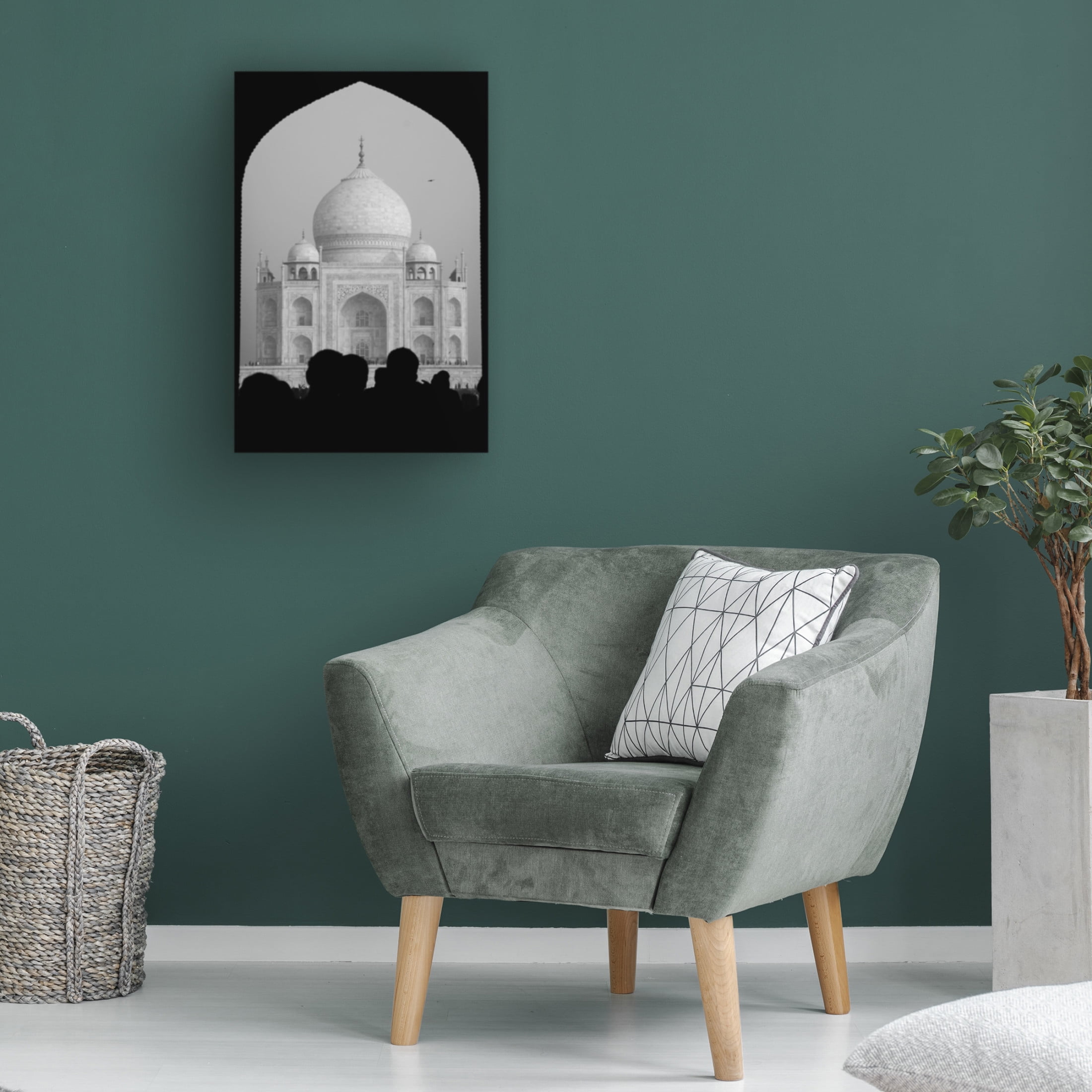 Trademark Fine Art Joshua Raif First sight of the Taj Mahal Canvas Wall Art