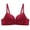 Red, variant on Riecok Comfort Bras for Women Pius Size Thin Gathered Underwire Soft Breathable Daliy Sport Underwear Bras Beige 42