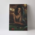 thumbnail image 4 of 16x24 inch Frameless Canvas Painting Sexy Billiards Woman,Fun Billiards Room Decor Accessories,Room Decor For Men,Living Room,Bedroom,Bathroom Wall Decor Paintings,Gifts For Billiards Lovers, 4 of 6