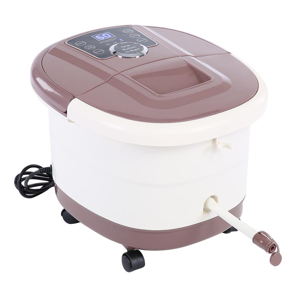 YLSHRF Pedicure Tub,Portable Foot Spa Bath Massager Bubble Heat Soaker Vibration Pedicure Soak