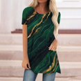 thumbnail image 1 of Puntoco Moda Mujer Verano Cuello Redondo Manga Corta Estampado Casual Camiseta Blusa Puntoco Puntoco-5123, 1 of 6