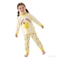 thumbnail image 2 of CAIVO Child Girls Long Sleeve Cute O-Neck Dinosaur Ice Print Tops With Pants Home Sleep Outfit Sets For Kids Comfort Clothing Sets, 2 of 4