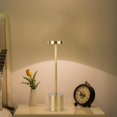 thumbnail image 5 of Lámpara de mesa LED Carga USB Regulable Protección ocular Luz nocturna junto a la cama (Oro), 5 of 5