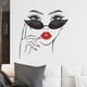 thumbnail image 4 of 1 pieza, pegatina de pared de labios rojos de belleza Sexy, pegatinas decorativas de corazón para niña, pegatinas de pared autoadhesivas de PVC para sala de estar ER, 4 of 5