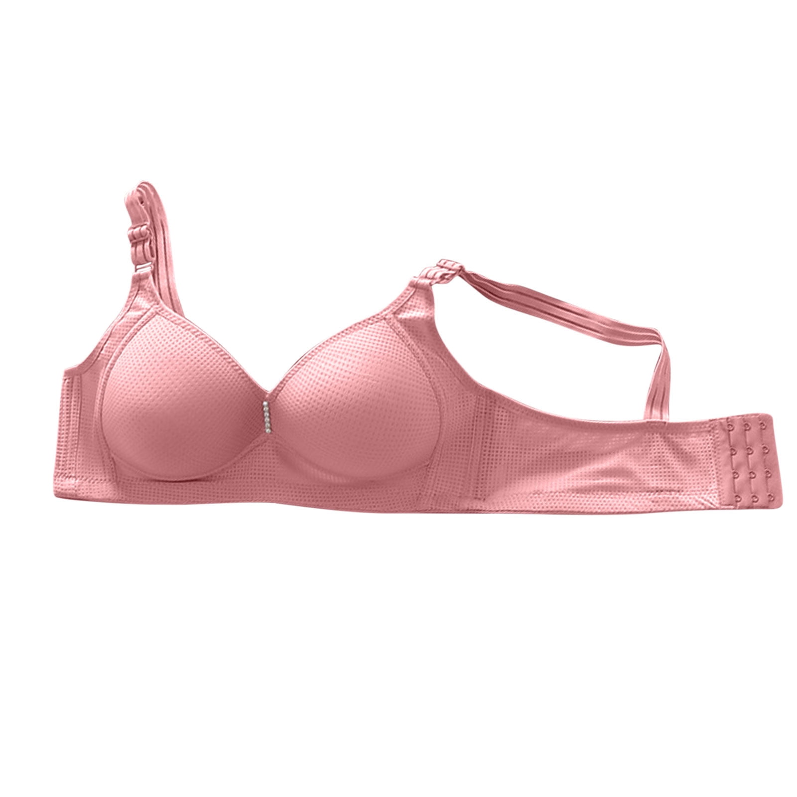 SOOMLON Comfy Bras for Women Wire Free Bra Everyday Bra Summer Bra  Comfortable Bras Hot Pink S