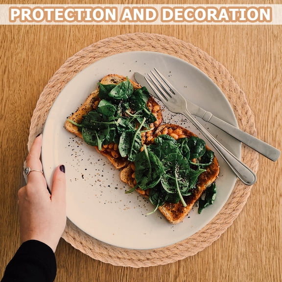 TABLZONE Round Woven Placemat for Kitchen and Home Dining Table