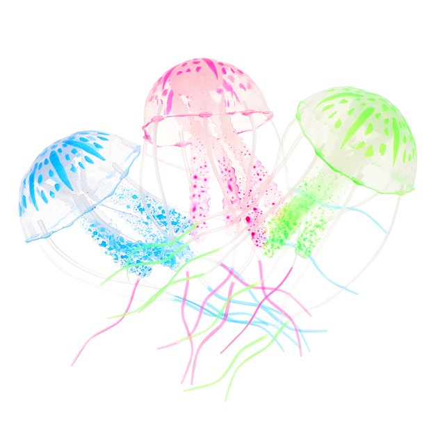 unbranded 3Ud Adornos Para Acuario De Medusas Realistas En Material Resistente Y