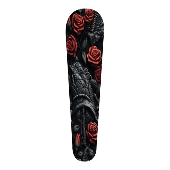 Kustom Cycle Parts Leather & Red Roses Metal Dash Panel Console Insert! Fits Harley Davidson 2008-2020 Street Glides and 2010-2020 Road Glides. Easy Install!