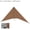 Coffee2, variant on Windproof Triangular Screen For Camping, 20D Flame-Retardant Nylon Windbreak, Puncture-Resistant Tent StoveShield With Reinforced Patches, Quick Setup Without Guy Lines For Outdoor