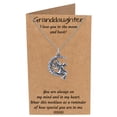 thumbnail image 2 of Granddaughter Necklace, I Love You to the Moon and Back, Greeting Card, 16-inch to 18-inch, 2 of 8