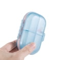 thumbnail image 5 of Unique Bargains 1 Pc 7 Grids Double Layer Pill Case Portable for Travel Clear Blue, 5 of 6