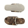 thumbnail image 5 of COEQINE Camo Hunting Forest Brown Womens Slip On Slippers Cozy Fluffy Slides Soft Indoor Sandals Cute House Shoes Open Toe Bedroom Slippers Quiet Slip On Footwear for Her Ladies, 46-47, 5 of 7