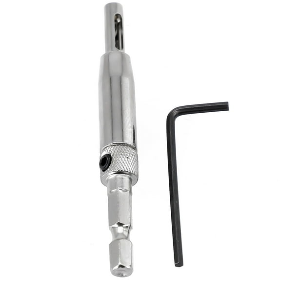 Self Centering Hinge Drill Bit Hex Wrench Door Hinge Installation Tool Power Tool 5/64'' 7/64'' 9/64'' 11/64'' 13/64" 1/4" 5mm