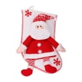 thumbnail image 1 of Jindong Chaussettes de Noël Bas de Noël Rouges Cheminée Suspendue Cadeau Bonbon Chaussettes Décorations de Noël Maison Ornements de Noël, 1 of 4