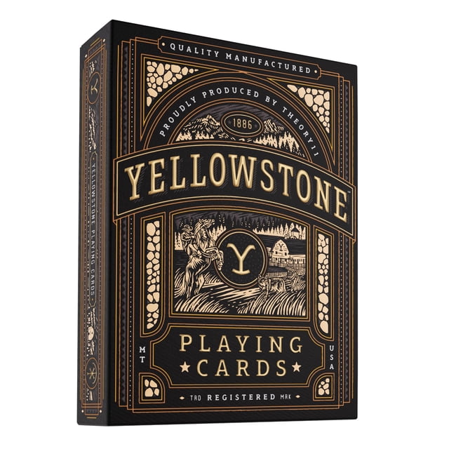 Playing Cards Theory11 Yellowstone Premium Poker Talla
