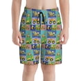 thumbnail image 2 of Rocae Construction Machinery for Teen Beach Trunks Boys Swim Trunks with Compression Liner Quick Dry Board Shorts, 2 of 9