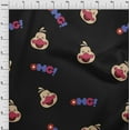 thumbnail image 4 of oneOone Cotton Poplin Black Fabric Kids Cute Duck Face Sewing Material Print Fabric By The Yard 56 Inch Wide, 4 of 4