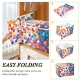 thumbnail image 2 of Yayeee Collapsible Cube Storage Bin with Lid Fabric Closet Decorative Basket with Handles, Light Colorful Circles, 2 of 7
