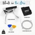 thumbnail image 2 of Pyle Electric Guitar Accessory Kit - Steel Strings, Full Set of Replacement, 3 pcs ABS Picks, Cleaning Cloth & Metal Capo, 2 of 6