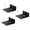 Black, variant on Lynono Co.,Ltd 3 Pack Invisible Floating Shelves Strong Acrylic Materials Storage Stand for Home Office Decoration