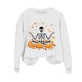 thumbnail image 6 of Womens Long Sleeve Skull Outfits Sweatshirts for Ladies Boat Neck Sweater Holiday Halloween Lounge Pullover Winter Fall 2026, 6 of 6