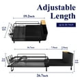 thumbnail image 3 of Sakugi Dish Drying Rack, Extendable Dish Drainer, Anti-Rust Dish Rack for Kitchen Counter, 26.2" x 12.9" x 7.2", Black, 3 of 8