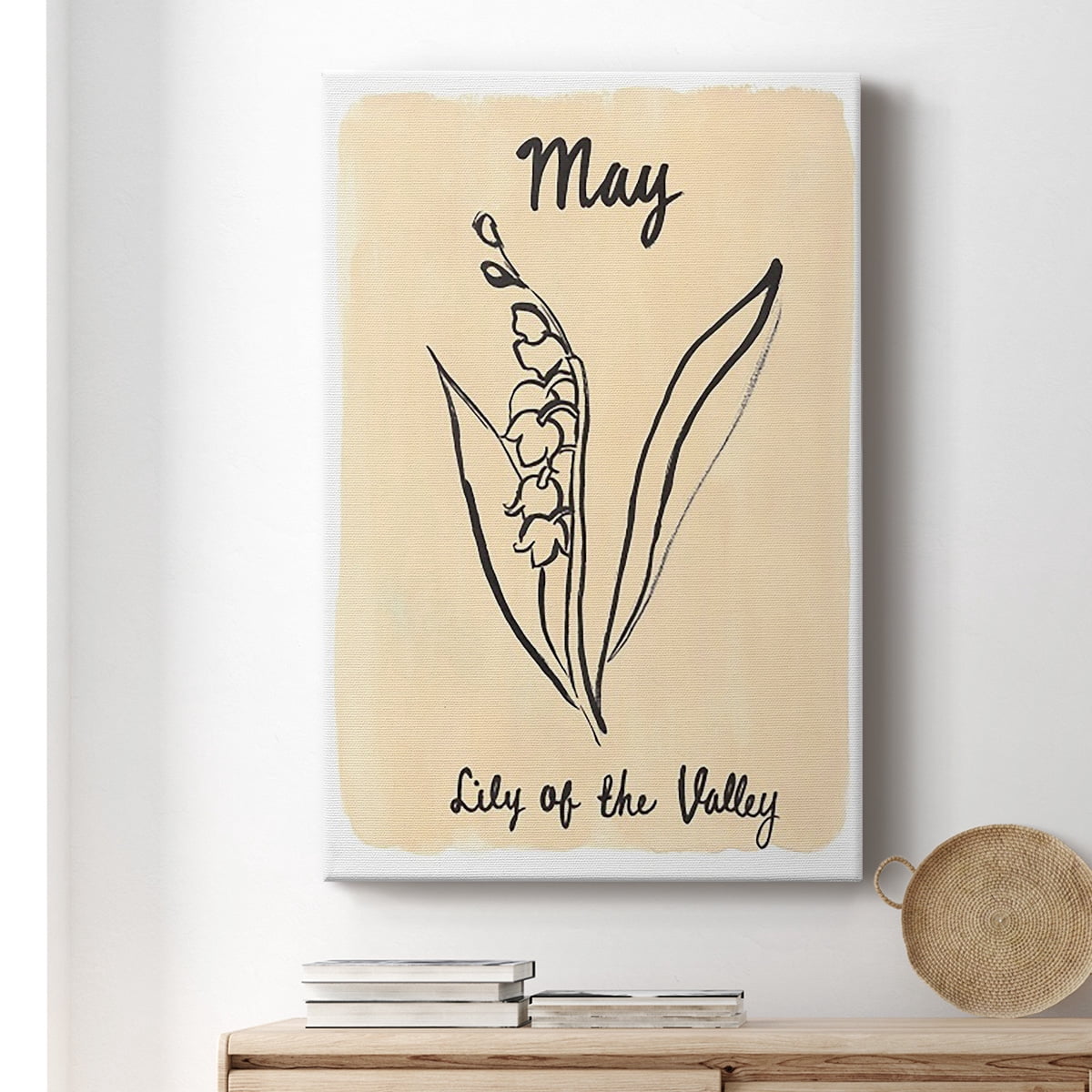Birth Month V Premium Gallery Wrapped Canvas - Ready to Hang