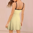 thumbnail image 2 of Pale Yellow Solid Background Slip Dress Dresses For Woman Fairy Dress, 2 of 6
