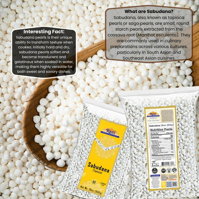 Rani Sabudana Tapioca Sago Pearls, 28oz, Vegan, Kosher, Indian