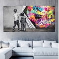 thumbnail image 4 of Cuadro Banksy Muro Graffiti, 4 of 4