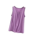 thumbnail image 2 of Hoshose Womens Tank Tops Summer Dressy Blouses Sleeveless Crewneck Trendy Clothes, 2 of 8