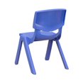 thumbnail image 3 of Blue Plastic Stackable School Chair with 10.5'' Seat Height, 3 of 5