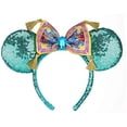 thumbnail image 4 of Disney Fashion Headbands Princess Jasmine, in Magic Carpet Bow Sequined, Blue, 4 of 4