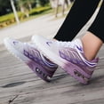thumbnail image 6 of KANG Fashion Women's Two-Tone Mesh Lace-Up Sneakers, Breathable Lightweight Running Shoes, Comfort Casual Athletic Footwear for Daily Wear Purple 35, 6 of 8