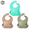 Color Combination One, variant on 3D Silicone Feeding Bib 3-Pack, Lightweight Waterproof Deep Pocket Catch-All Bib, Foldable Soft Silicone Infant Meal Bib for Home Travel Use