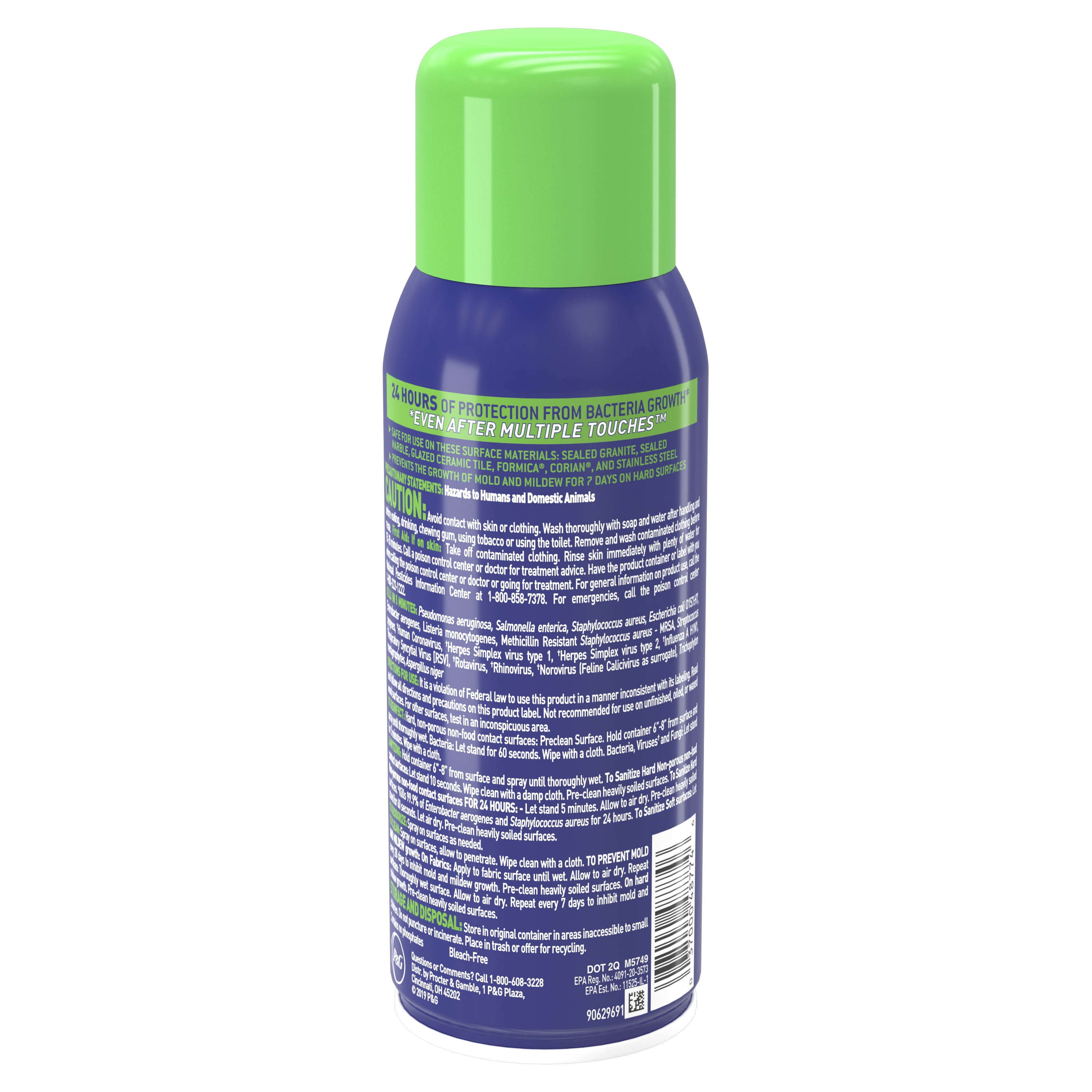 Microban 24 Hour Disinfectant Sanitizing Spray, Fresh Scent, 12.5 fl oz