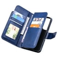 thumbnail image 4 of Nalacover Wallet Case for Samsung Galaxy S23 Plus, Luxury PU Leather Flip [9 Credit Card Slots] Cover with [Magnetic Clasp] [Kickstand] Soft Silicone Shockproof Case for Galaxy S23 Plus,Blue, 4 of 9
