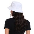 thumbnail image 6 of HDE Unisex Bucket Hat Outdoor Packable Travel Sun Hats White, 6 of 6