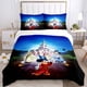 thumbnail image 1 of Disney Mickey Minnie Mouse Quilt Cover Pillowcase Bedding Three Piece Set Multi Size Comforter Duvet Cover Anime Bedding SetsAU Single 145x210cm Gao Jinjia LED, 1 of 2
