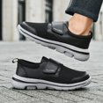 thumbnail image 4 of Men's Hook‑and‑Loop Closure Casual Walking Shoes, Mesh and Synthetic Panel Upper Comfort Footwear with Thick Cushioned Outsole for Daily All‑Day Wear, 4 of 8