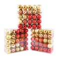 thumbnail image 4 of 50 piezas/caja de bolas de Navidad, adornos para árbol de Navidad, bolas colgantes para árbol de Navidad, decoración del hogar, regalo de Año Nuevo 2025, Navidad, 4 of 5